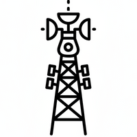 20x20 icon with white background. A microwave cell tower