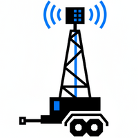 its a portable cell phone tower that can be transported in a truck or trailer